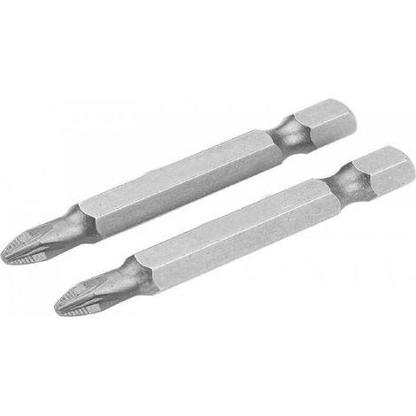 Set de 2 insertos prolungados PH2 50 mm en acero S2