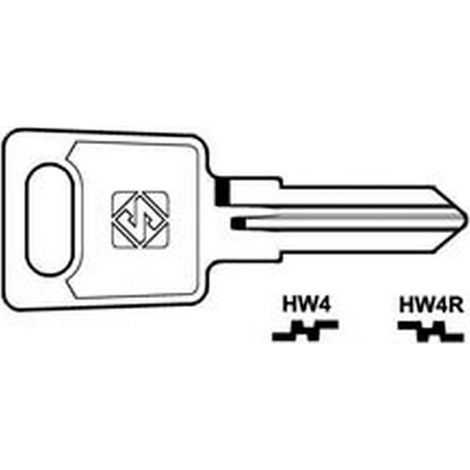 10PZ CHIAVI PER CILINDRI HUWIIL 6 SPINE PICCOLE - HW4R SX