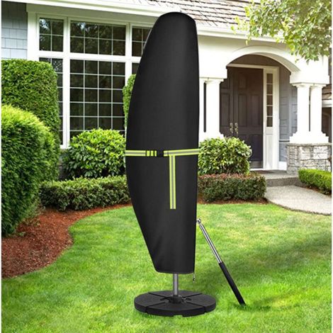 Housse de protection pour parasol, housse de protection imperméable pour parasol de jardin, housse de protection imperméable à fermeture éclair pour parasol (1/5)