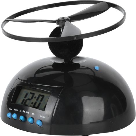 Wecker Neuheit Fliegendes LCD-Digital Tragbarer Mini Runder Propeller Haushaltsartikel (1/5)