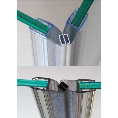 Joint d'étanchéité magnétique translucide 26 mm x 2000 mm – PVC pour verre 6 à 8 mm – Pose clipsable à 90° ou 180° – Adler (1/2)
