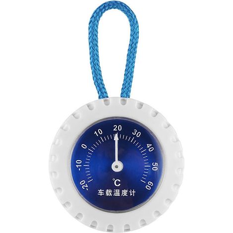 Thermomètre de tableau de bord bleu élégant et fonctionnel, appareil de mesure multifonctionnel avec affichage automatique de la température (1/5)