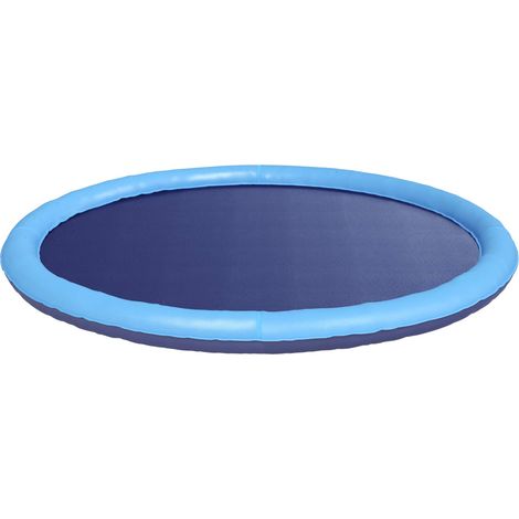 Splash Pad for Kids and Dogs Folding Blue Ø150 x 10 cm PVC vidaXL