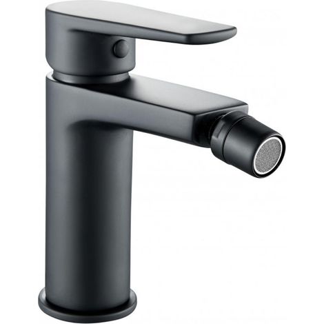 Miscelatore rubinetto africa per bidet in ottone colore nero opaco con piletta confezione 1 (1/5)