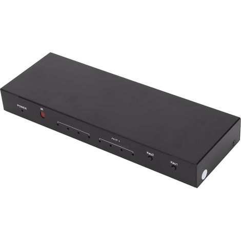 Duplicateur HDMI 4K 2 Sorties avec Télécommande, Alimentation 100‑240V EU - Splitter Audio Vidéo Ultra HD 3D 1080P