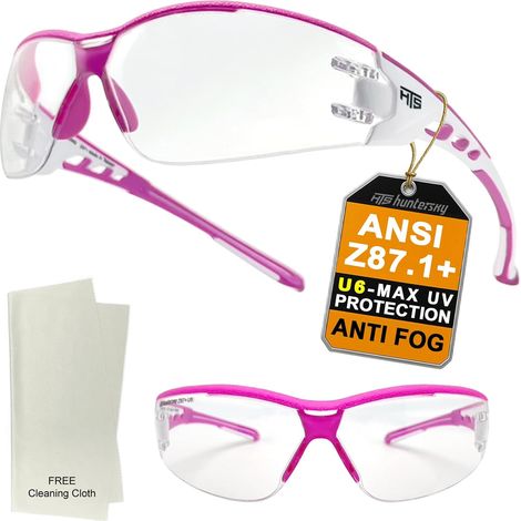 Super Flexible, Lightweight Anti-Fog U6 Clear Safety Glasses with Protection and Scratch Resistant (1/5)