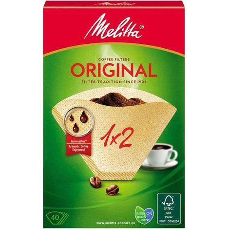 Filtro Carta 1X2 Pz 40 Melitta (1/2)