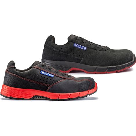 Zapato seguridad SPARCO S1P Scarpa Challenge 0751938 negro/rosa talla 38 (1/4)