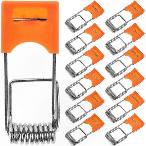 100 Clips de Maintien pour Spots Encastrés, Pinces à Ressort en Métal, Fixations de Sécurité, Taille 10mm (1/2)