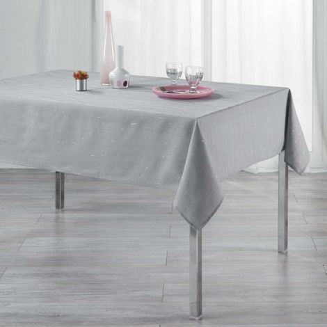 Nappe Rectangulaire "Filiane" 140x240cm Gris