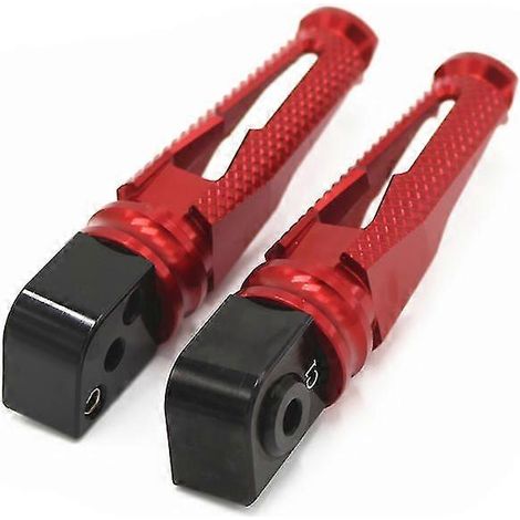 Fußrasten aus CNC-gefrästem Aluminium für Kawasaki Z750, Z900, Z1000, ZX6R, Z800, ZX10R, ER6N, ER6F, Z900RS – Rot