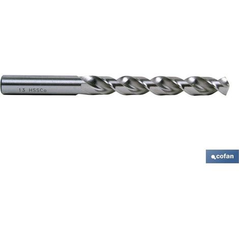Foret HSS-CO 7 mm pour acier inoxydable, 5 % cobalt, DIN 338N, 135º