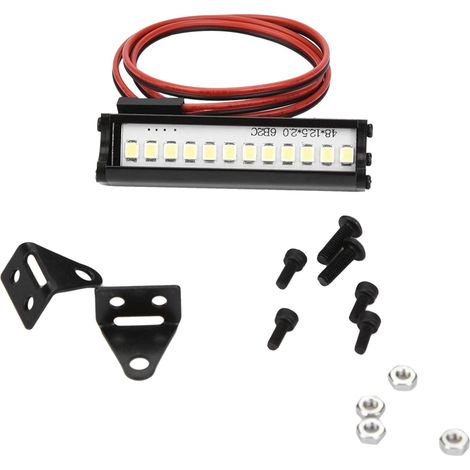Barre LED 55mm pour RC Crawler, lampe pour voiture RC 1:10, compatible TRX4 90046 90048 SCX10, éclairage puissant. (1/5)