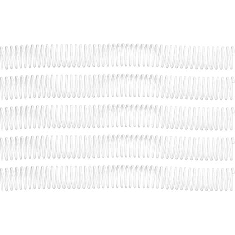 Peignes de Fil de Reliure, Bobines de Reliure en Spirale 48 Boucles Pas 4:1 1 Pouce de Diamètre Rotation de Page à 360 Degrés 35 Pièces Polyvalentes pour Papier à Lettres (1/5)