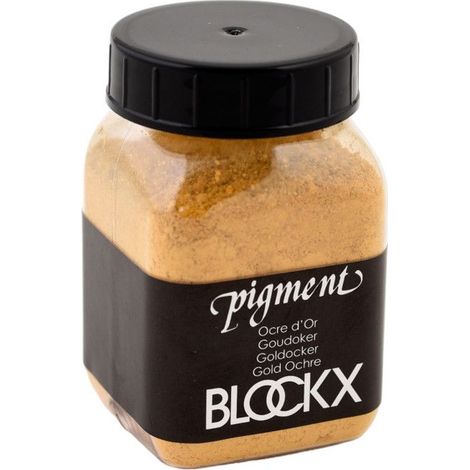 Pigment en poudre - Ocre d'or - 38 - Blockx - Pot de 100g