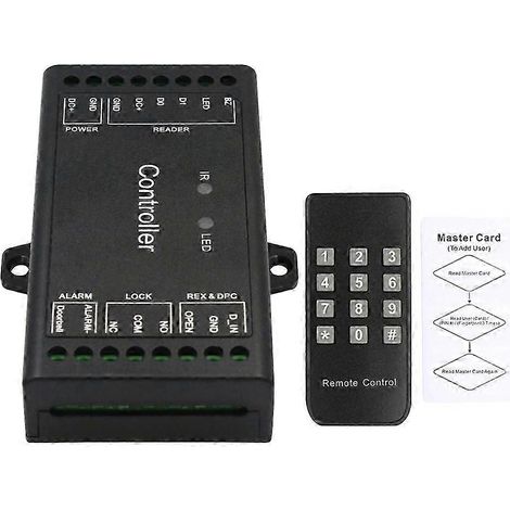Mini panneau de contrôle d'accès à distance WiFi pour porte unique, 12V, interface Wiegand, 26-44 entrées, intelligent, 1000 utilisateurs. (1/5)