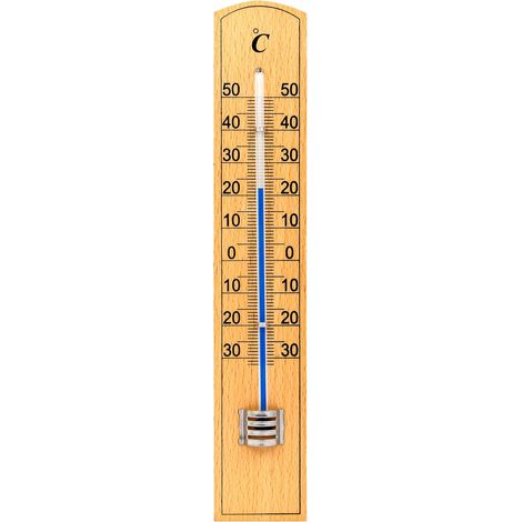 TERMOMETRO PER INTERNO/ESTERNO IN LEGNO 20 cm