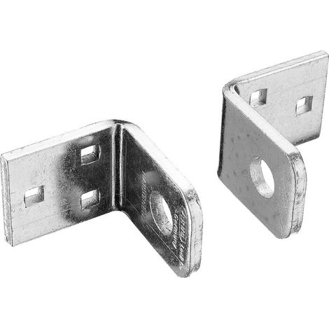 Abus – Porte cadenas équerre type 115 – Acier cémenté – Protection anticorrosion – Pour anse Ø 12 mm – Dimensions 38 x 45 x 5 mm