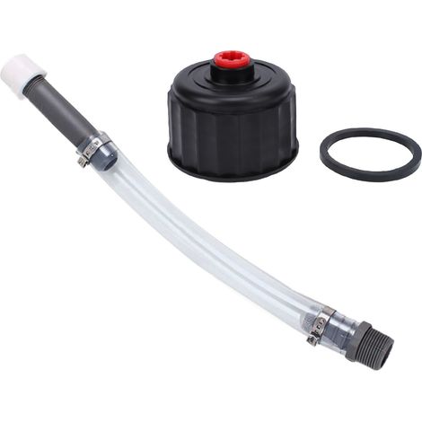 Kit de Tuyau de Remplissage de Carburant de Course, Bouchon de Carafe Durable, Tuyau de Remplacement pour les Environnements à Haute Pression, Système de Carburant de Course (GREY) (1/5)