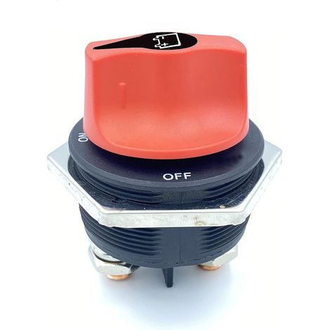 CCYKXA Batterietrennschalter Autobatterie-Trennschalter, Batterie-Trennschalter, Max 32 V 300 A CONT 450 A INT Batterieschalter für Boote, Wohnmobile, Marine, Yachten, Motorräder