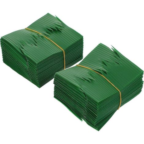 1000 feuilles de fausse herbe verte en résine créative pour la décoration de sushis et autres mets japonais (1/5)