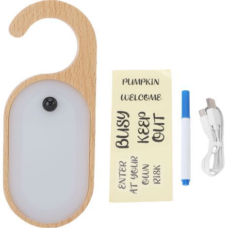 Door Knob Display Panel Night Light 3000K Warm White Motion Sensor Rechargeable LED Hanging for Home (1/5)