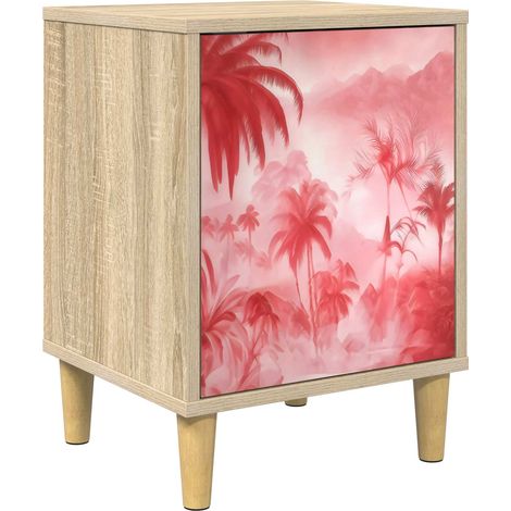 Maison Exclusive - Armadio da Notte AACHEN Rovere Sonoma 36 x 33 x 50 cm (1/5)