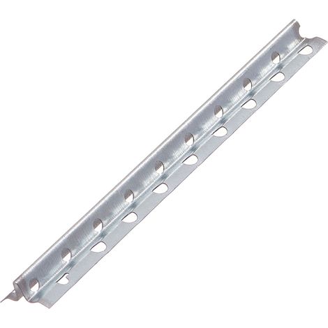 PROTEKTOR Schnellputzschiene, Putzschiene Innen, 6mm Putzstärke 250cm, 50 Stück Silber 1106 Schnellputzleisten, Schnellputzprofil 6mm, Wand verputzen (1/5)