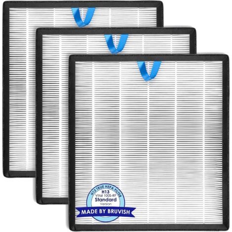 (3 pièces) Vital 100S filtres de rechange compatibles avec le purificateur d'air LEVOIT Vital 100S, filtre HEPA Vital100S H13, filtres à charbon actif 3 en 1, remplace Vital 100S-RF (1/5)