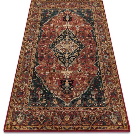 Tappeto di lana SUPERIOR Kasim telaio rubino red 235x350 cm