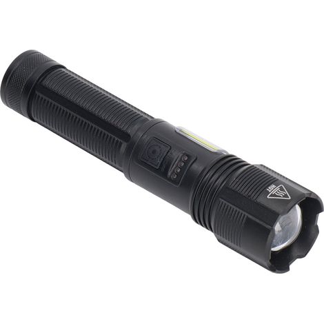 Lampe torche LED rechargeable USB, haute luminosité, étanche IPX4, zoomable, portable, idéale pour le camping, la randonnée et le vélo en cas d'urgence. (1/5)