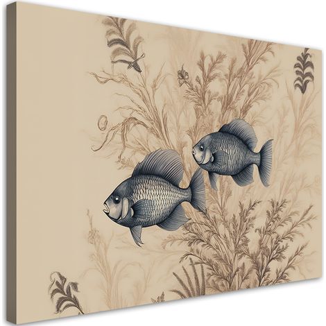 Tableau sur toile Photo de salon - Rubis sur fond beige 60x40 (1/5)
