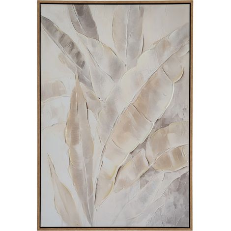 Folira Hand Painted Canvas in Frame - Wood - L3 x W60 x H90 cm - Multi-Coloured