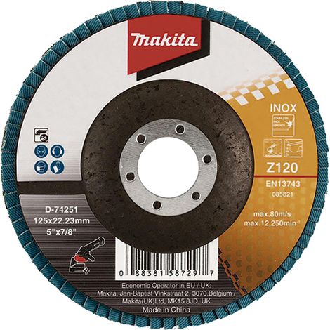 MAKITA D-74251 Disco lamellare 125 (G120) in metallo