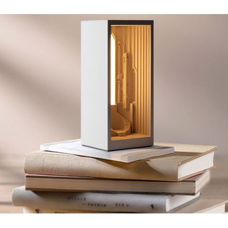 Lampada Da Tavolo 4W Gesso Bianco Interno Lampada Decorato Dimmerabile GS-5058 (1/5)