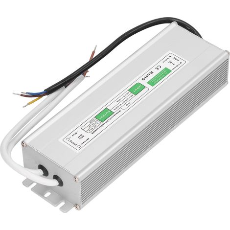 Transformateur d'alimentation LED étanche IP67, protection contre les courts-circuits, driver LED AC 110-240V 150W 12V