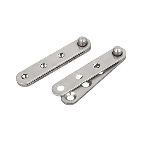 CSPARKV 2 piezas Bisagra pivotante de 60 mm de longitud Puerta de metal giratoria de 360 grados