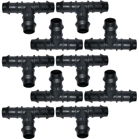 10-teiliges 16-mm-Bewässerungszubehörset, wasserdichte und langlebige Verbindung, einfache Installation, stabiler Kunststoff