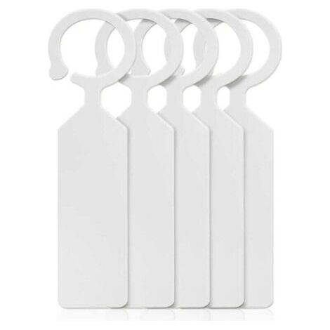 100 pcs Plante Arbre étiquettes en Plastique épais marqueurs Pendaison Jardin étiquettes pour Jardinier Blanc (1/3)