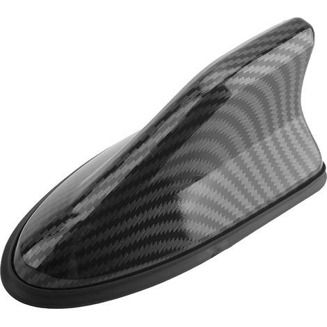 Antenne en forme d'aileron de requin de voiture, universelle, en fibre de carbone, décoration radio FM/AM pour SUV, camions, camionnettes, tuning (fibre de carbone) (1/5)