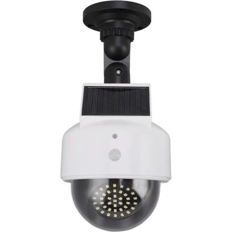 Caméra Solaire de Sécurité - Ulisem - Fausse - Effet Clignotant Rouge - Matériau ABS (1/5)