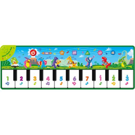 1 tapis de danse musical pour bébé, avec piano interactif, 8 sons d'instruments, tissu non toxique et antidérapant, idéal pour intérieur/extérieur (1/5)