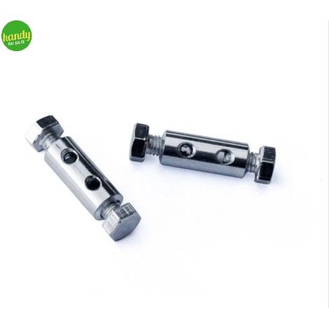 Morsetto serracavi 3 mm in ferro zincato 2 viti in testa 4 pz.