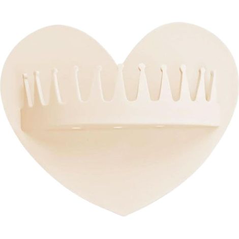 Récupérateur de cheveux mural pour douche - protège-bonde , ventouse en forme cœur , filet rétention