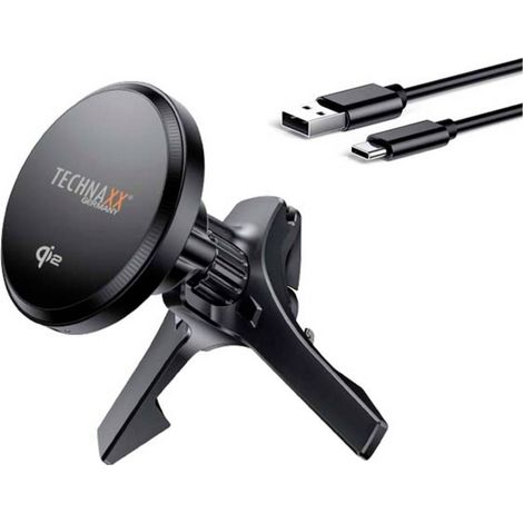 Technaxx Caricatore a induzione 15 W TX-323 5260 Uscite Standard Qi Nero (1/5)