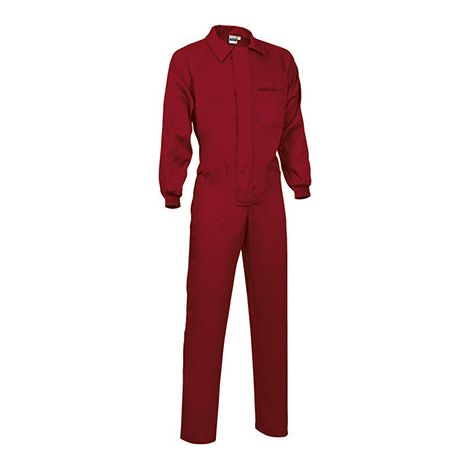 Buzo de trabajo en poliéster y algodón Kevin XXL Rojo loto