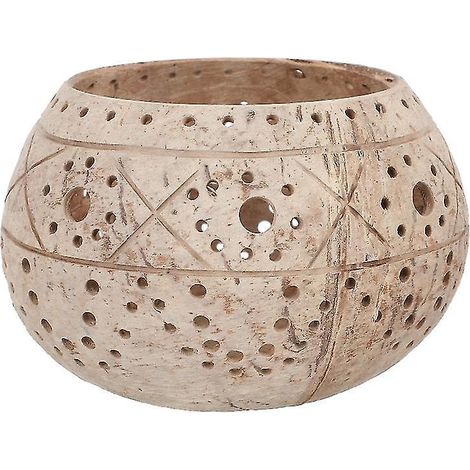1 Stück Kerzenhalter aus Kokosnussschale (1/3)