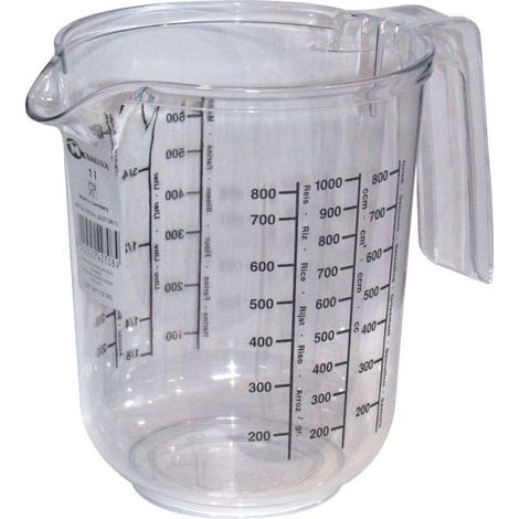 Verre Doseur Gradué Plast. 1l - Metaltex