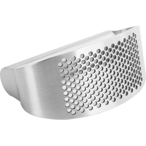 Presse-ail, broyeur à ail manuel facile à nettoyer en acier inoxydable, avec éplucheur de brosse pour la cuisine à l\'ail et au (1/4)