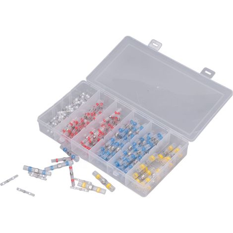 150-teiliges Set mit Schrumpfschlauch-Drahtverbindern, Stoßverbindern, wasserdicht und isoliert (1/5)